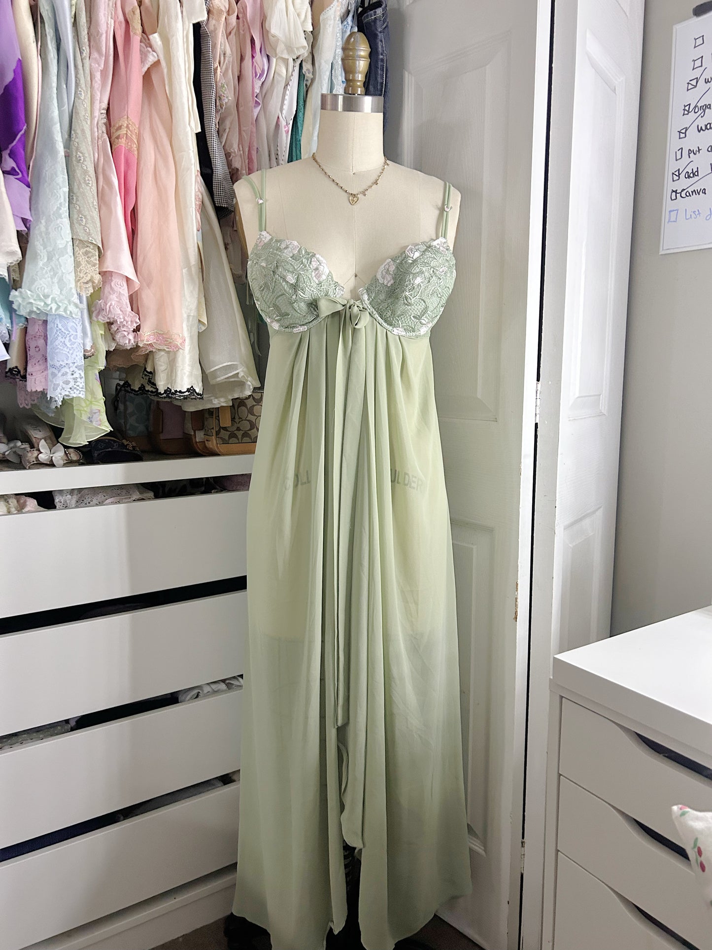 Rare Vintage VS Green Gown