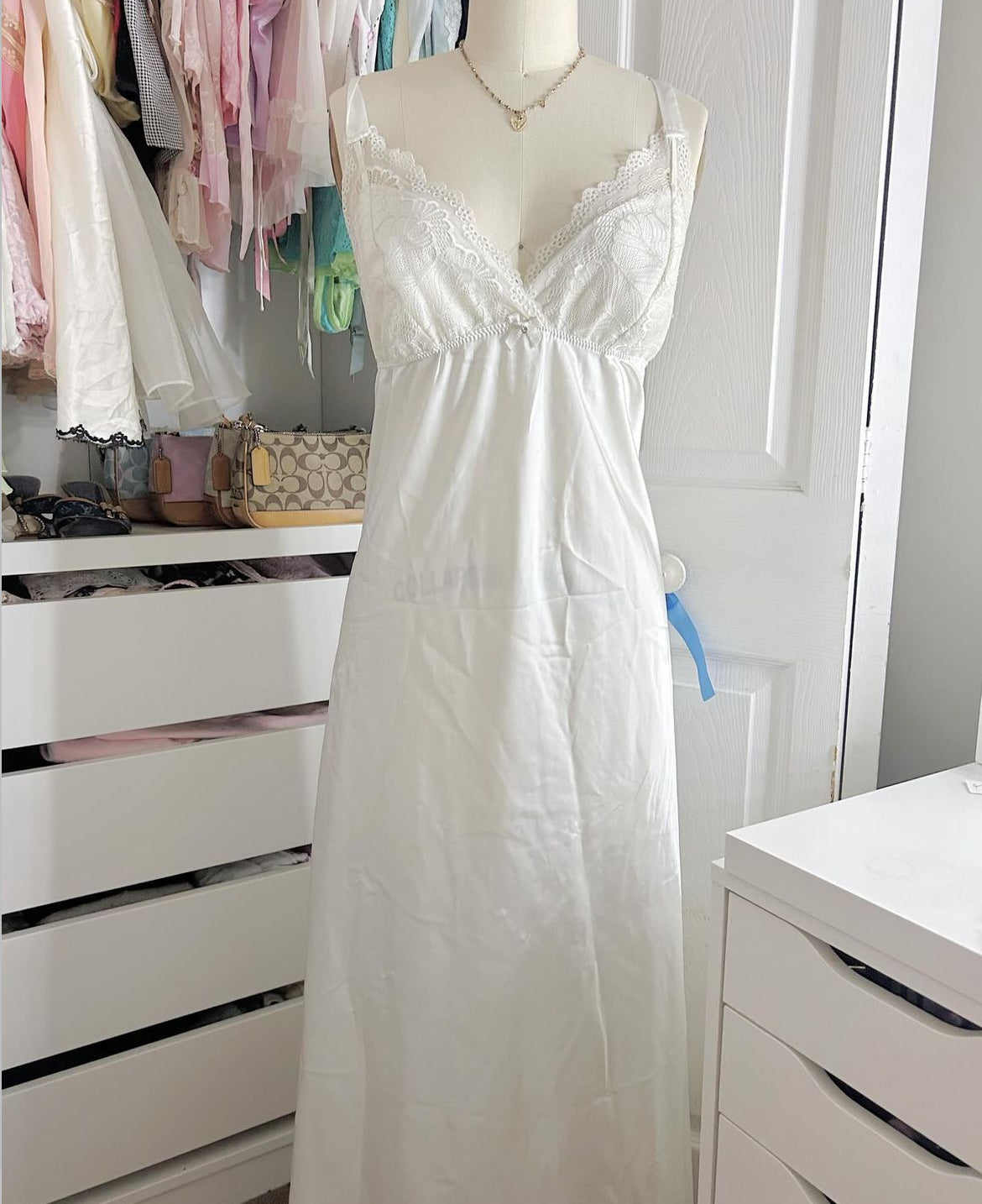 White long gown dress