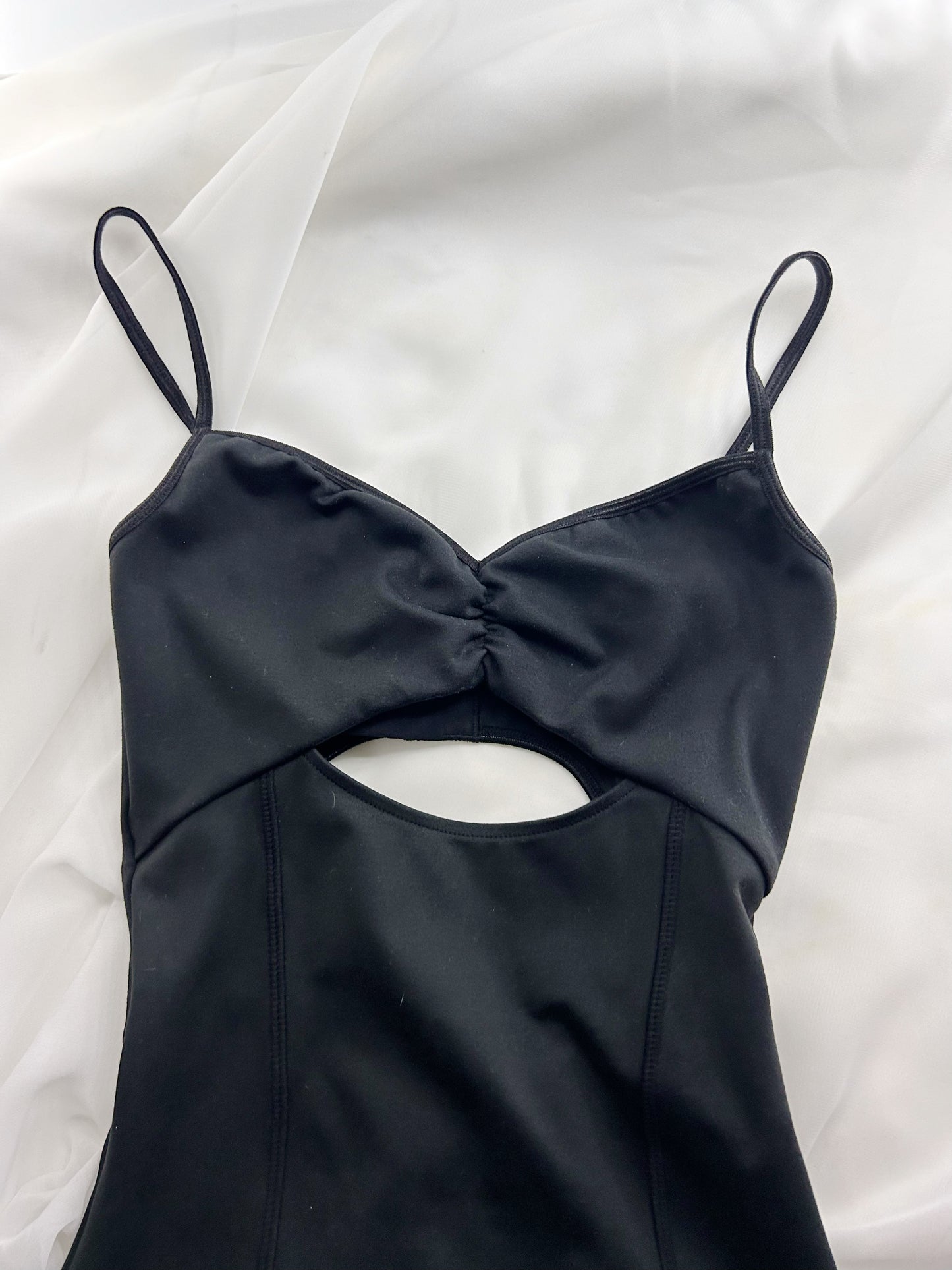 Black Frankie’s Bikinis Pilates bodysuit