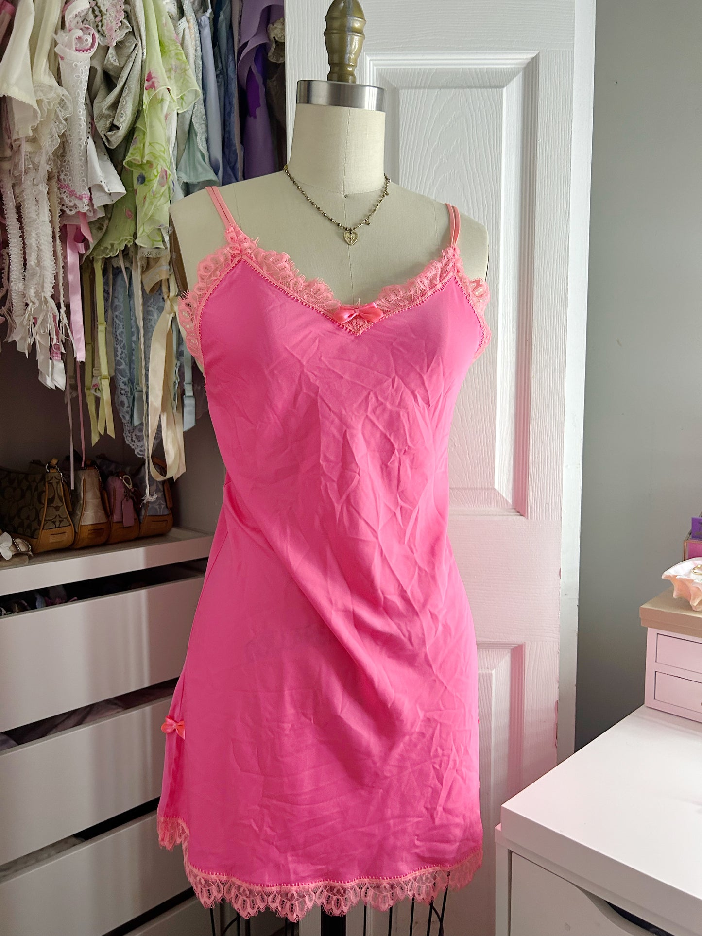 Betsey Johnson Hot Pink Slip