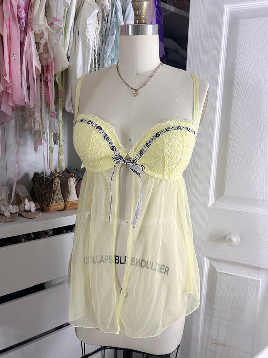 Yellow VS Babydoll Top