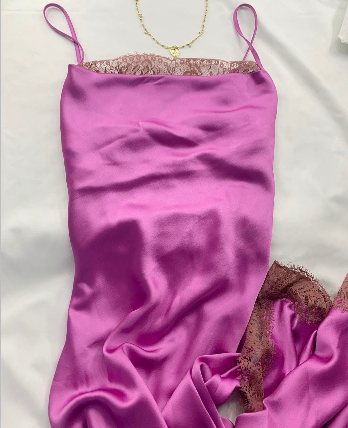 Purple Satin VS Gown NWT