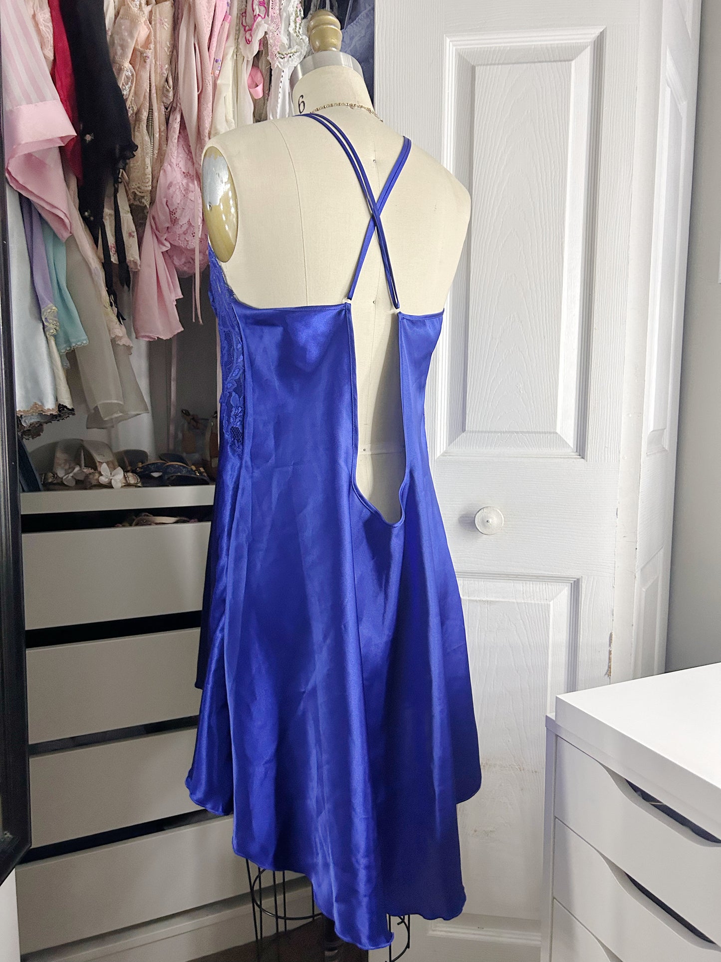 Royal Blue Satin Slip