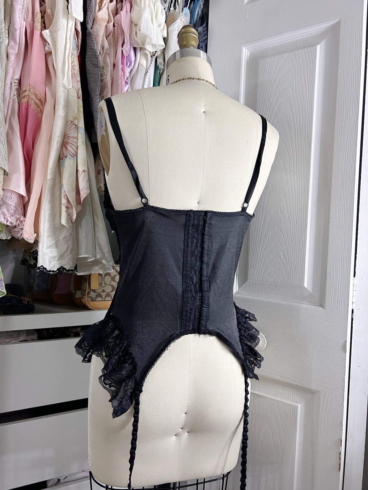 Romantic Black Lace Bustier