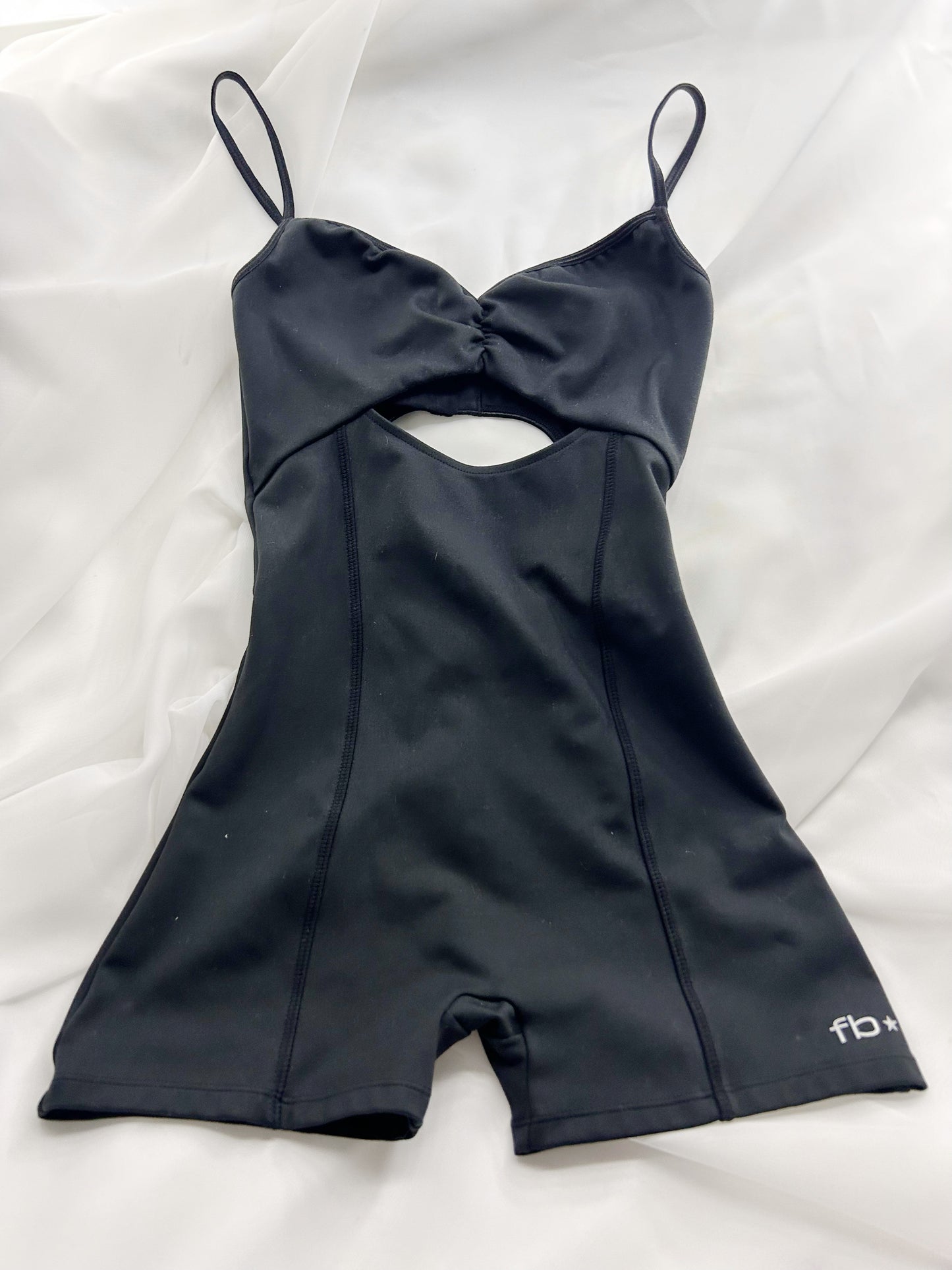 Black Frankie’s Bikinis Pilates bodysuit