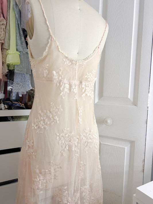 Rare Rose Quart Claire Pettibone Lace Dress