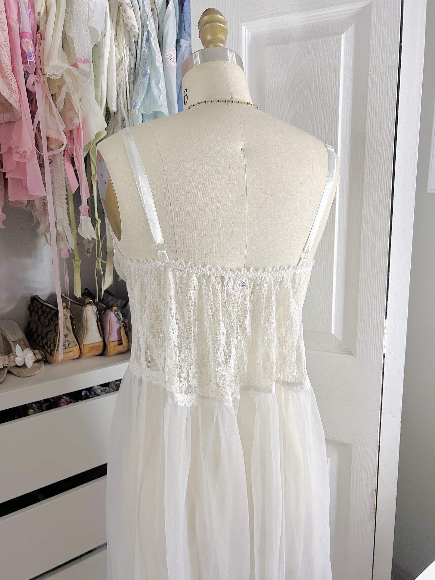 White Goddess Gown Slip Dress