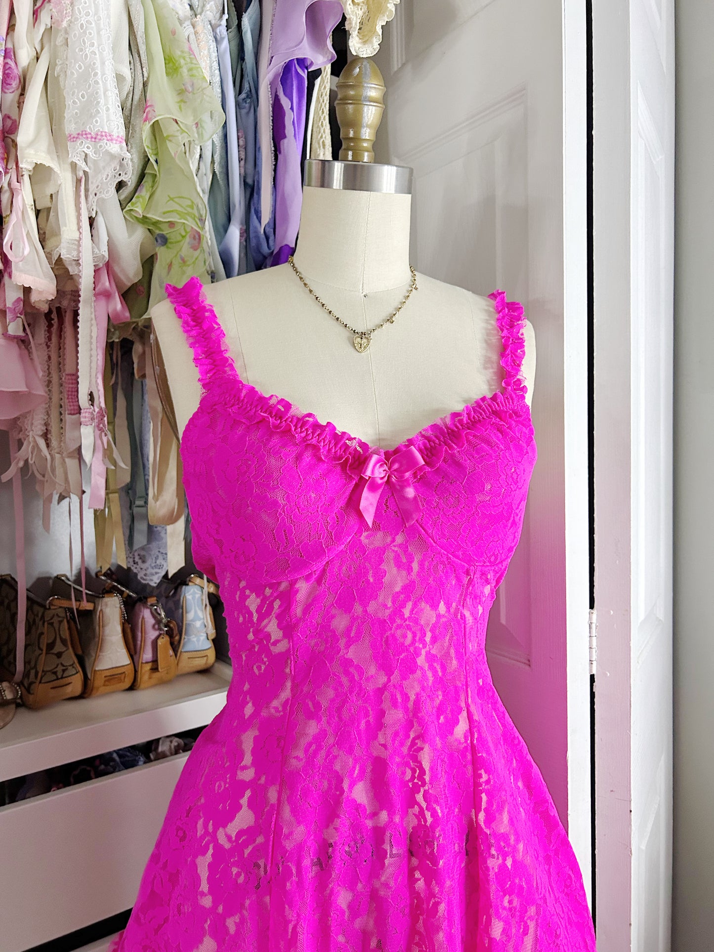 NWT Cinema Etoile Pink Lace Set